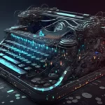Futuristic typewriter