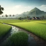 Rice field thailand