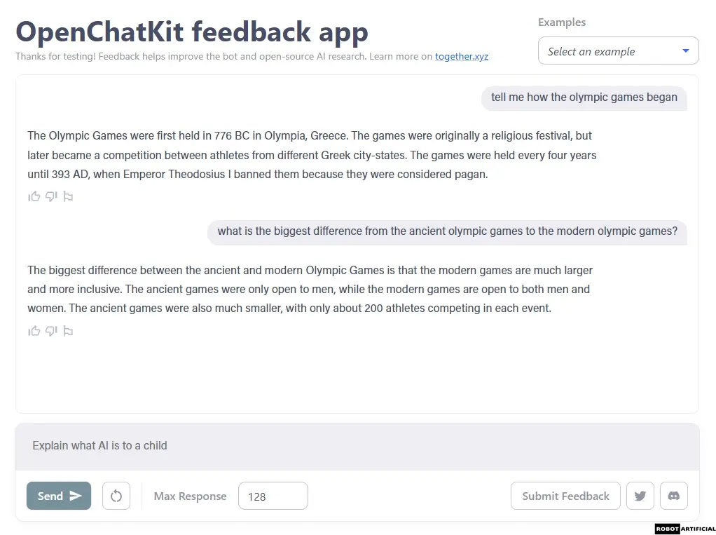 Openchatkit chat page