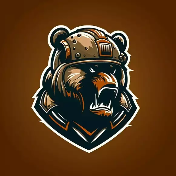 Serious bear war helmet 2